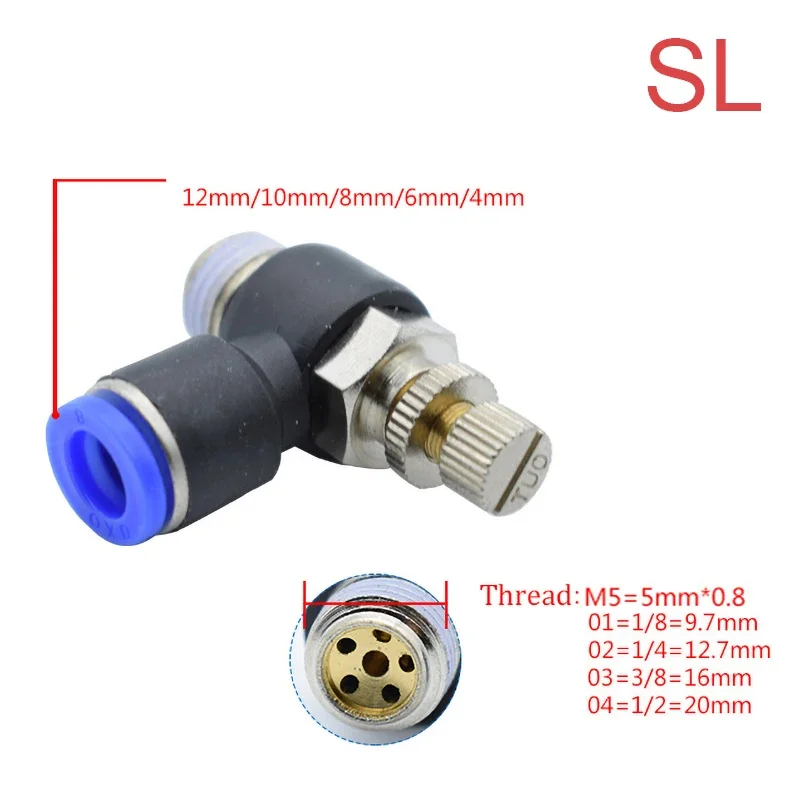 1PCS Pneumatic Quick Connector - Compression Fitting Brass recension och pris