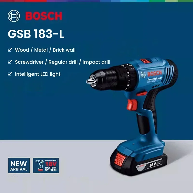Bosch GSB183-LI 18V Cordless I - Bosch Drill Gsb 18V recension och pris