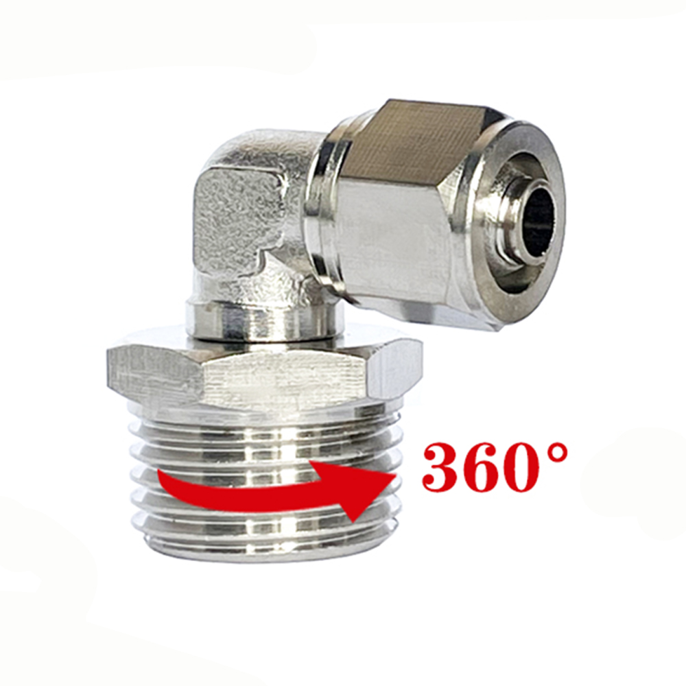 360 Degree Rotary L Elbow Oute - Compression Fitting Brass recension och pris